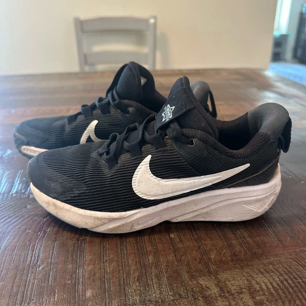 Nike Kids Black and White Athletic Sneakers